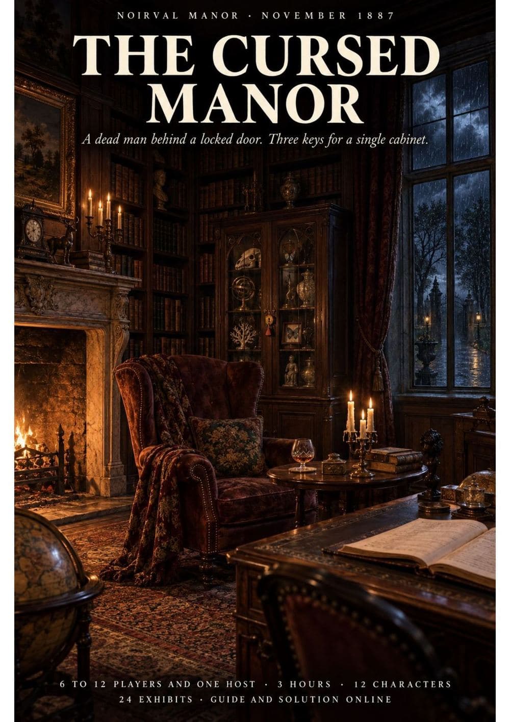 Cover of a printed murder mystery dossier